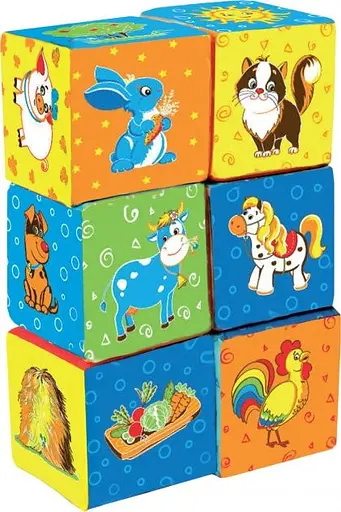 Набір м'яких кубиків "Ферма" Macik МС 090601-02 - фото 1