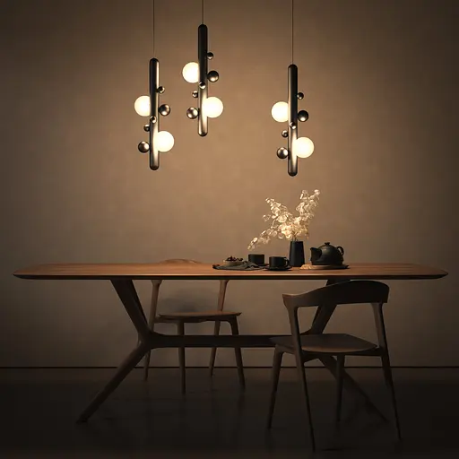 Підвісний світильник Babich Studio Lunar P Black (RAL 9005) - фото 7