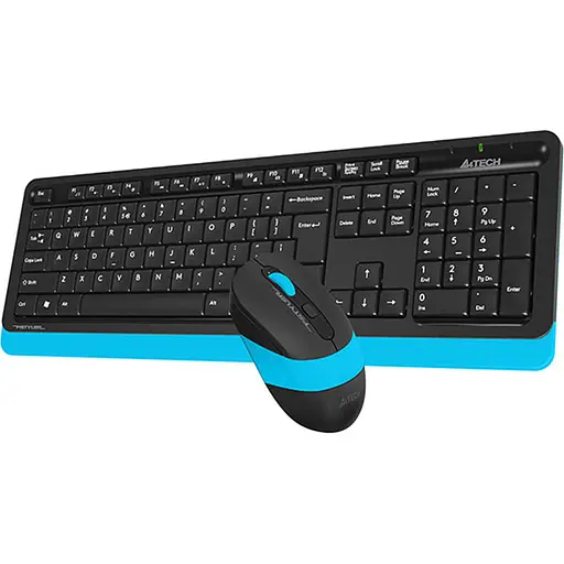 Бездротовий комплект (клавіатура + миша) A4Tech F1110 Fstyler Wireless Black-Blue (FG1010 (Blue)) - фото 3