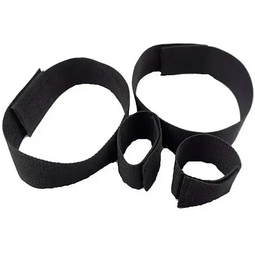 BDSM фіксатори для рук і ніг Black Bondage Чорний K000428