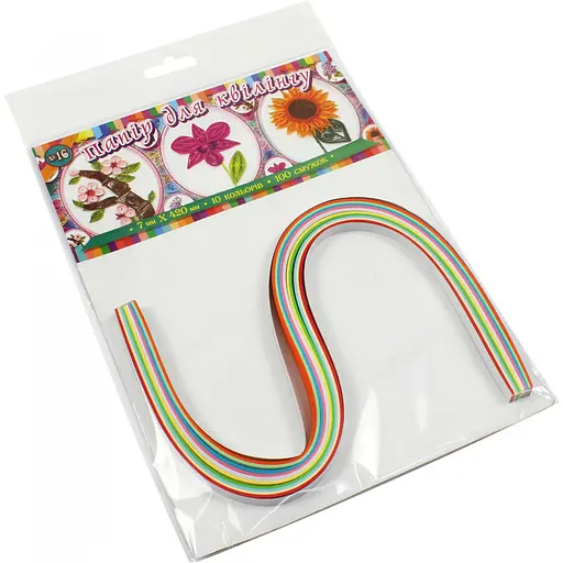 Набор для квиллинга №16 100шт/57м/420мм 10 цветов Рюкзачок (4820176891556) - фото 2