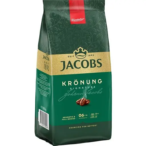 Кава в зернах Jacobs Kronung 500г