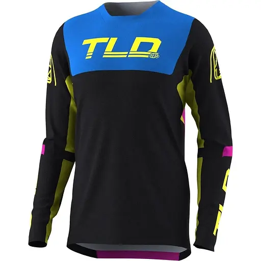 Велоджерси Troy Lee Designs Sprint Jersey Fractura Black/Pink L (1106-323331004)