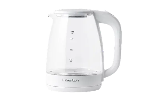 Электрочайник Liberton LEK-6807 1500W 1.8 л белое стекло. - фото 2