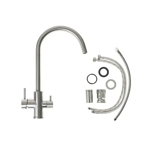 Смеситель для кухни под осмос Platinum 9A NESP (8204) нержавеющая сталь - фото 2