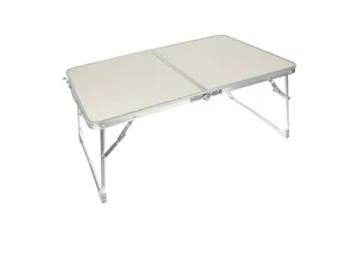 Складной походный туристический стол-чемодан TRIZAND 23428 60×40×26 см алюминиевый бежевый - фото 4