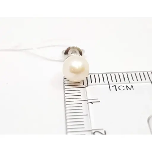 Золоті сережки-пуссети Favoritum з перлами. 211088_б - фото 3