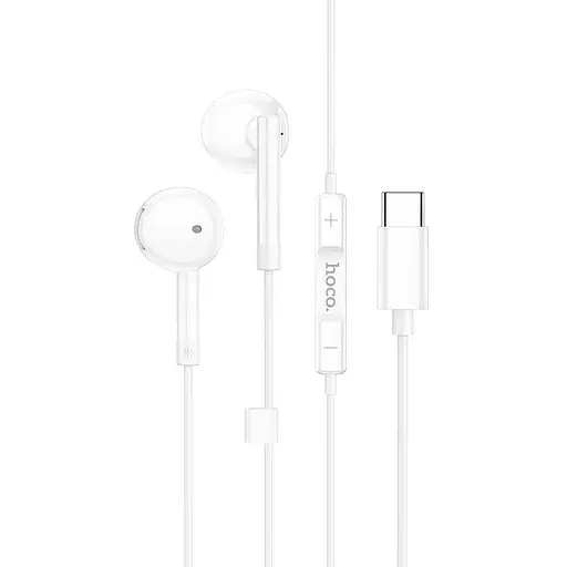 Проводные наушники Hoco M95, Type-C, 1.2m, белые