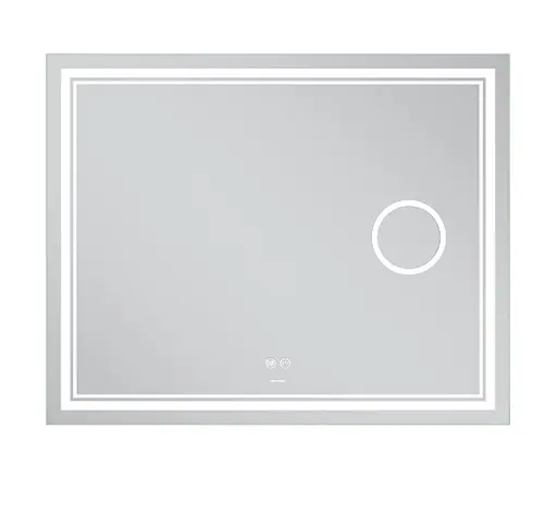Дзеркало Mixxus Premium QUADRO MR20-100x80 (LED Touch, Anti-fog, лінза) (MP6623) - фото 2