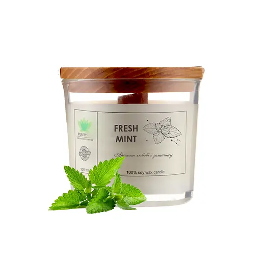 Аромасвечка Fresh mint S PURITY 60 г - фото 1
