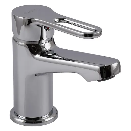 Смеситель для умывальника Globus Lux Dolly GLD-0401 хромированный для ванной комнаты стильный и удобный в использовании - фото 3