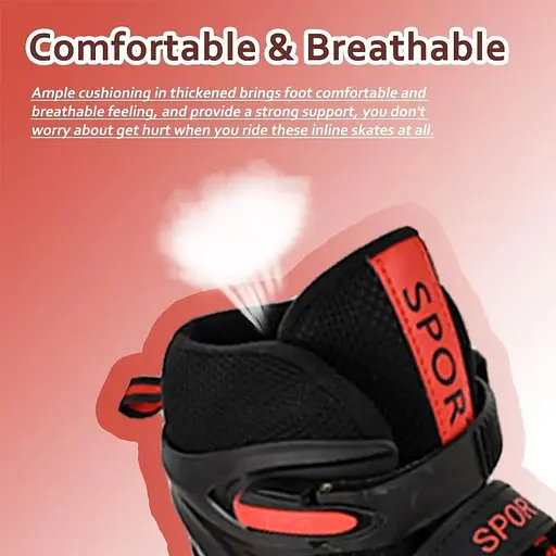 Регульовані інлайн-ковзани MGYZM для дітей, дорослих, дівчаток та хлопчиків розмір М - фото 3