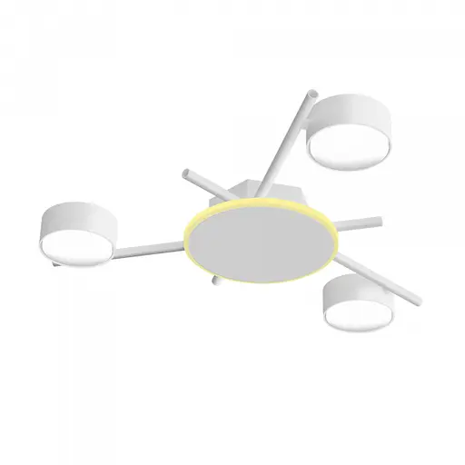 Світильник Videx під лампу 3xGX53 накладний з підсвіткою білий VL-SPF20B-WB - фото 2