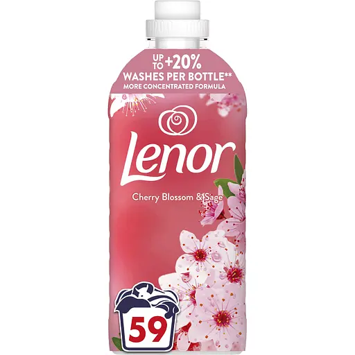 Кондиціонер для білизни Lenor Вишневий цвіт та шавлія 59 циклів прання 1.239 л