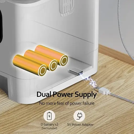 Автоматична годівниця Voluas VL001 для котів та собак з таймером 6л програмований дозатор корму - фото 5