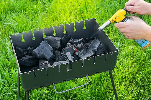 Розкладний розбірний мангал чемодан дворівневий на 8 шампурів, Wood&Steel Чорний 82022 - фото 9