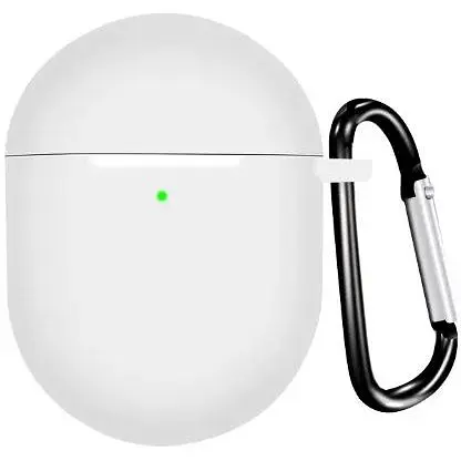 Чехол-накладка DK Silicone Candy Friendly с карабином для Xiaomi Redmi Buds 4 (white)