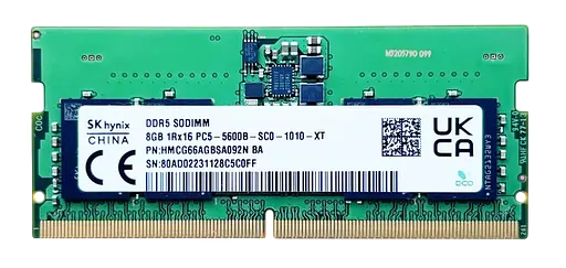 Оперативная память SK Hynix 8GB SODIMM DDR5 5600MHz (HMCG66AGBSA092N) Б/У - фото 1