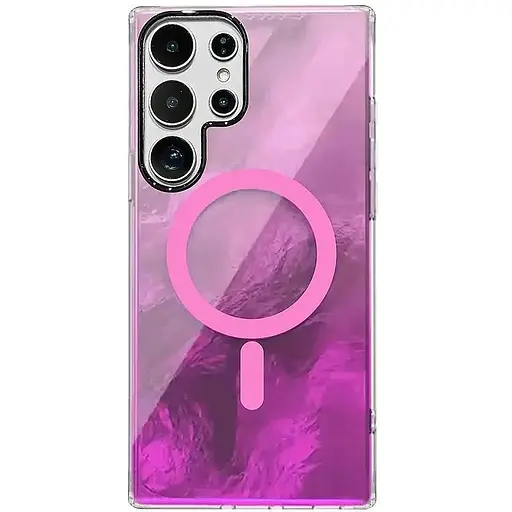 Чохол Epik TPU Shiny Mountain (MagFit) для Samsung Galaxy S24 Ultra Pink
