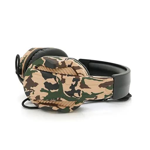 Навушники провідні Jedel GH-237 з мікрофоном і регулюванням гучності Black / Haki Box - фото 4