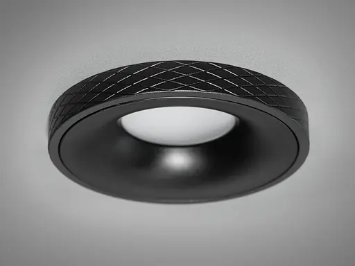 Сучасний декоративний точковий світильник з алюмінію, чорний світильн - фото 1