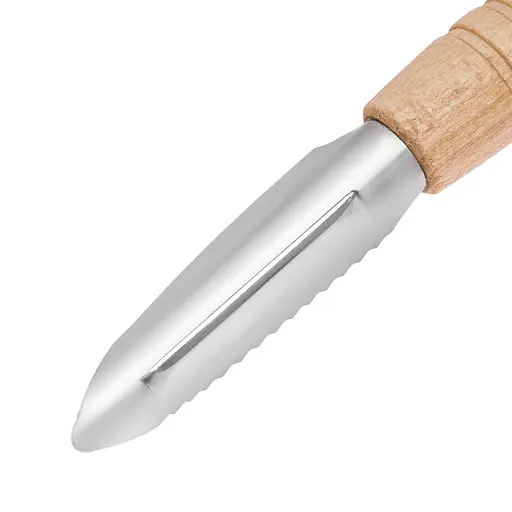 Нож экономка для чистки овощей с деревянной ручкой 18.5 см, Kitchette 84168 - фото 5