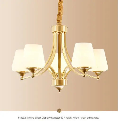 Светодиодная люстра Звон 5027 (Золотая) 5 плафонов - фото 2