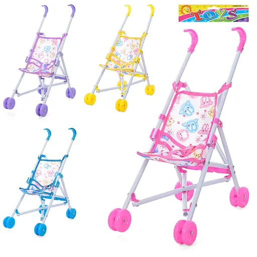 Коляска D8808-45A для куклы, прогулочная, 33-17-в41, в кульке (6903317540952) МИКС - фото 1