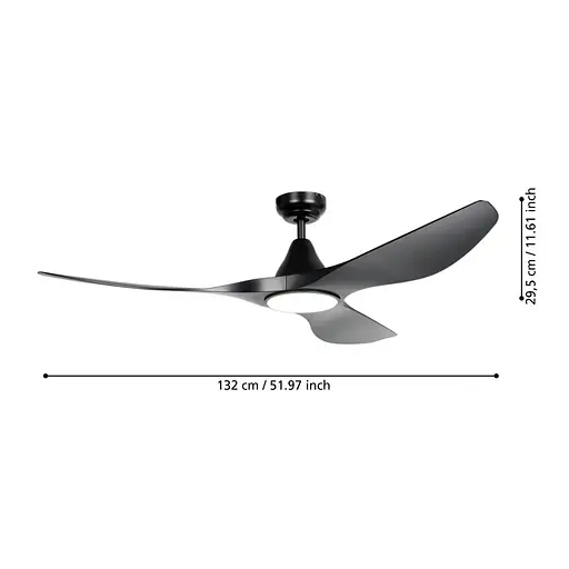 Світильник  стельовий  з  вентилятором  PORTSEA - фото 2