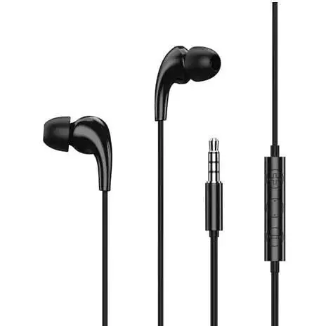 Проводные наушники Remax Music Call Wired RW-108, 3.5mm, 1.2m, black