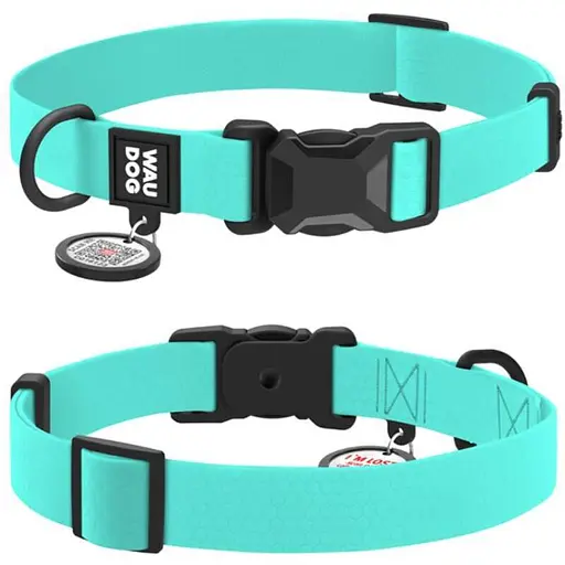 Collar WAUDOG Magnet - Нашийник водостійкий з магнітною пряжкою-фастексом і QR паспортом для собак - L (2,5х34-49 см)