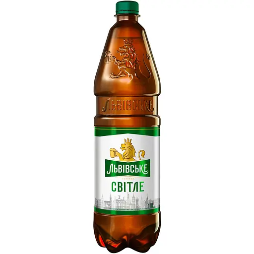 Пиво Львовское светлое 4.3% 1.18 л