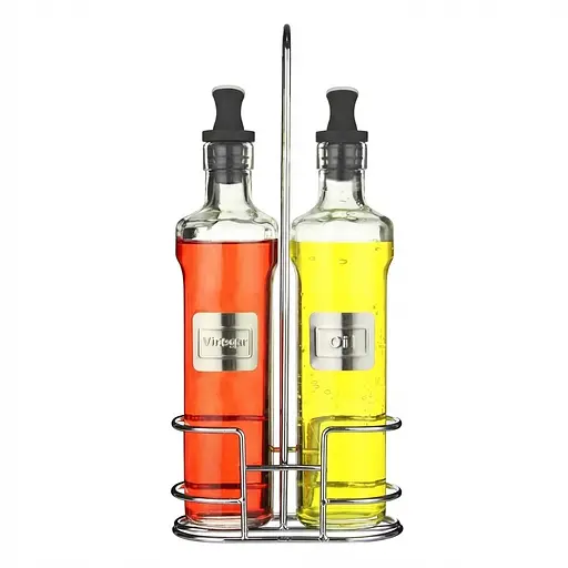 Набор бутылок для масла и уксуса Fissman на подставке 500 мл (6419)