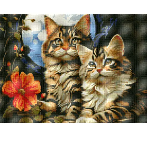 Алмазная мозаика Очаровательные котики AMO7853 30х40см