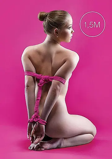 Веревка Ouch! Japanese Rope 1.5 м розовый - фото 2
