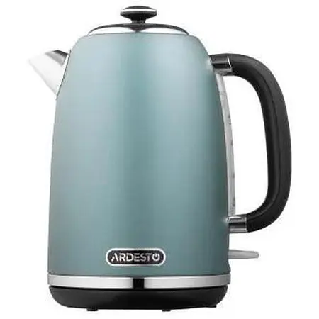 Электрочайник Ardesto EKL-F400G, светло-зеленый, 2200 Вт, 1.8 л, дисковый, индикатор работы, корпус нержавеющая сталь, защита от - фото 1