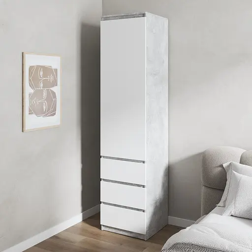 Шкаф для одежды Vays, пенал с полками и ящиками, без ручек R-35 - фото 8