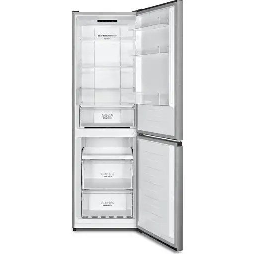 Холодильник Gorenje з нижн. мороз. камерою 185х60х60 см 2 дв. Х 207л М 97 л A+ NoFrost Plus Fresh zone диспл сірий - фото 2