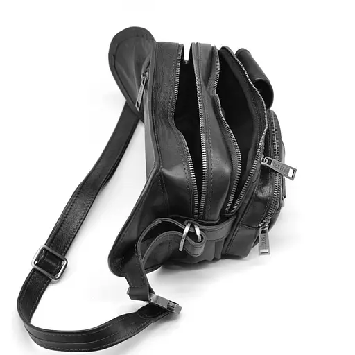 Чоловіча шкіряна сумка на пояс TARWA 25х14х10 см 000296343 - фото 8