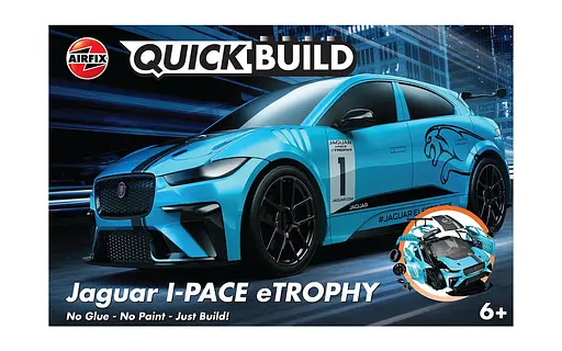 Конструктор Airfix aguar I-PACE eTROPHY Quickbuild синій 40 шт