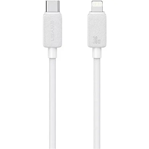 Кабель Usams US-SJ692 USB-C to Lightning 30W 1m White (SJ692USB02) [139000]