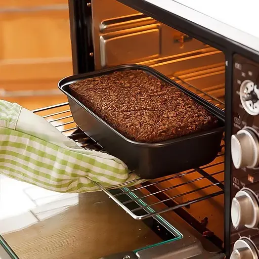 Форма прямокутна хлібна для випікання хліба із вуглецевої сталі з антипригарним покриттям 25x13x6.5 см, A-plus Чорний 83127 - фото 1