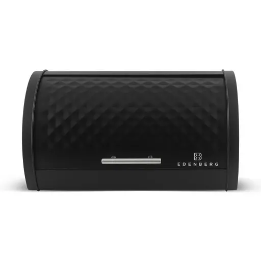 Хлебница Edenber EB-133 из нержавеющей стали с откидной крышкой  