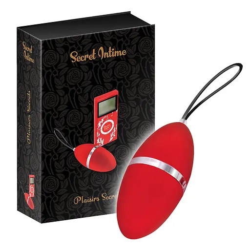 Віброяйце Secret Intime Plaisirs Secrets 7.9 см (червоний) - фото 2