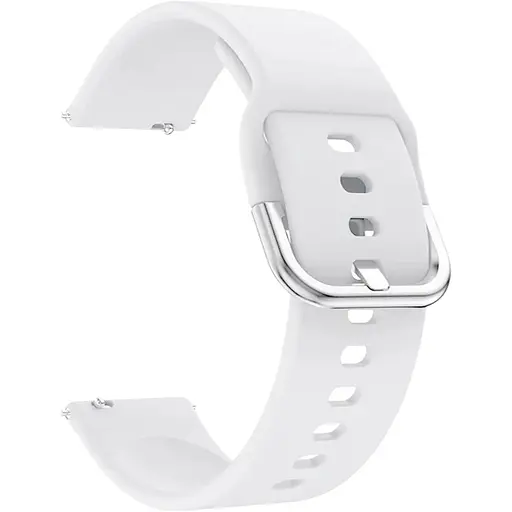 Ремешок DK CDK для Garmin Forerunner 255 / 255 Music "L" 22mm Silicone Sport Band Classic (011018) (white)