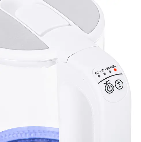 Стеклянный чайник 1.7л с регулятором температуры Mesko MS 1301w - фото 6