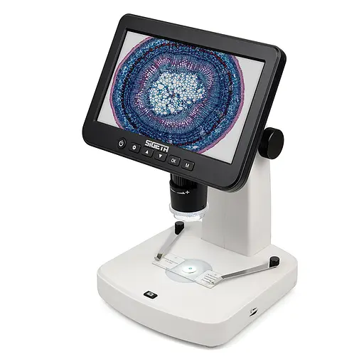 Цифровой микроскоп SIGETA Numeric Pro 10x-300x 5 MP 7" LCD (65512) - фото 1