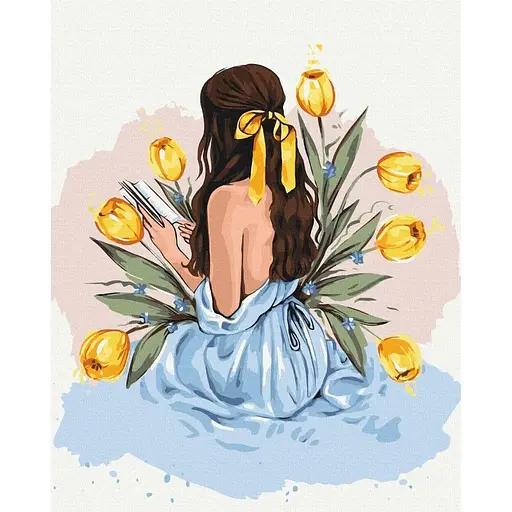 Картина по номерам на подрамнике Brushme История тюльпанов, Alla Berezovska - фото 1