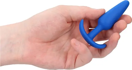 Анальна пробка ShotsToys Slim Butt Plug 8.3 см (синій) - фото 11