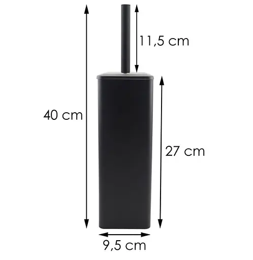 Ершик для унитаза Yoka Amba black PD.AMBA FB, Черный матовый - фото 5